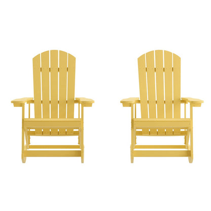 Contemporary Commercial Grade Adirondack Rocking Chair for Indoor/Outdoor Use