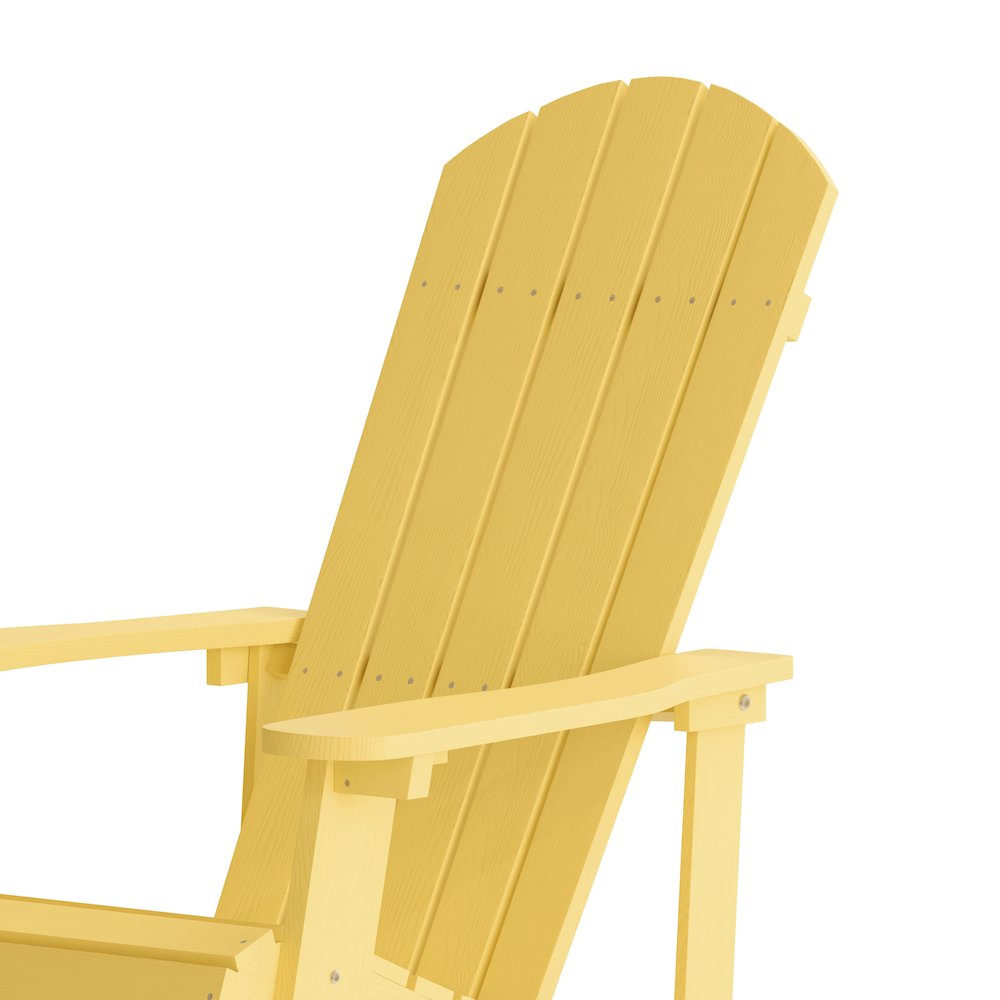 Contemporary Commercial Grade Adirondack Rocking Chair for Indoor/Outdoor Use
