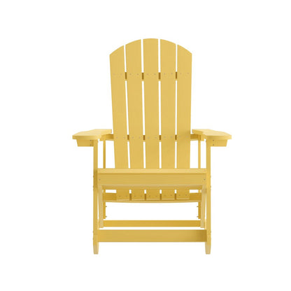 Contemporary Commercial Grade Adirondack Rocking Chair for Indoor/Outdoor Use