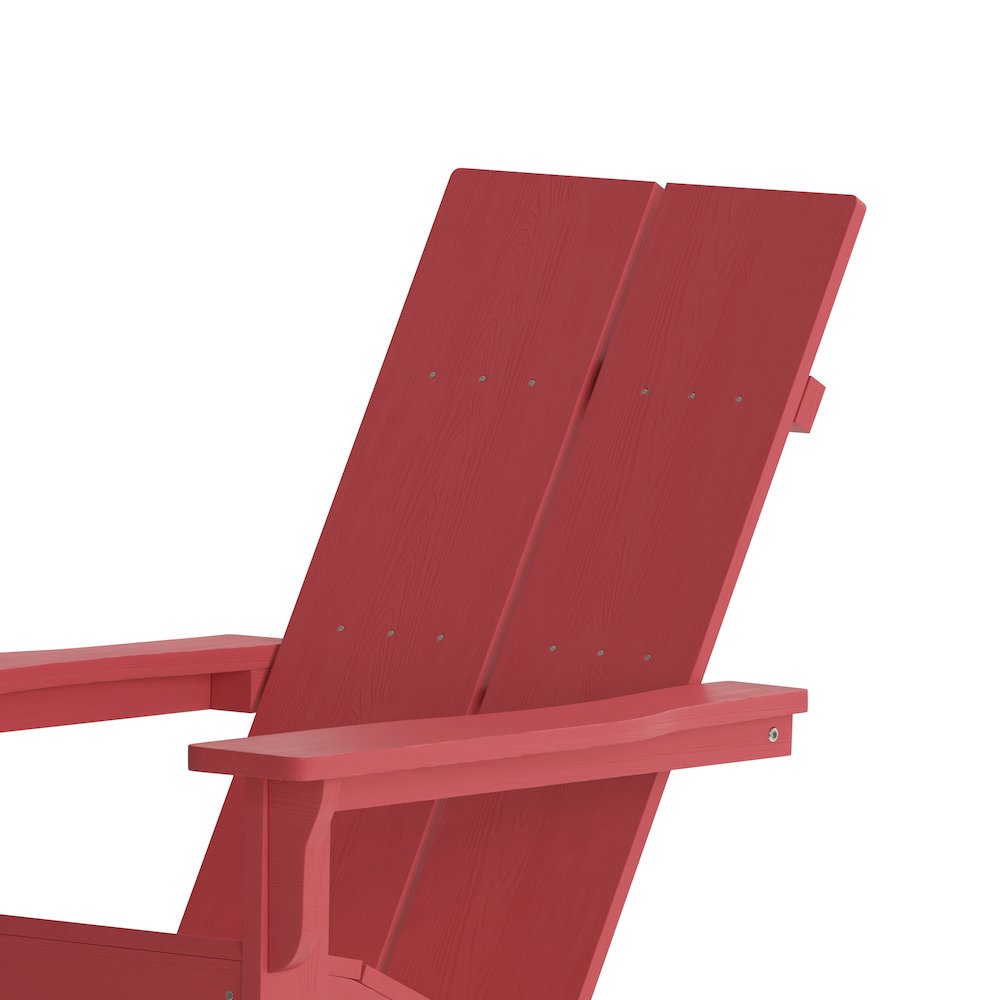 Set of 2 Modern Commercial Grade Adirondack Rocking Chairs