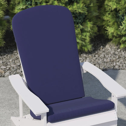 Set of 2 All Weather High Back Adirondack Chair Cushions - Blue
