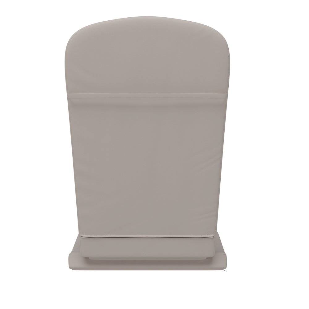 Set of 2 All Weather High Back Adirondack Chair Cushions - Cream