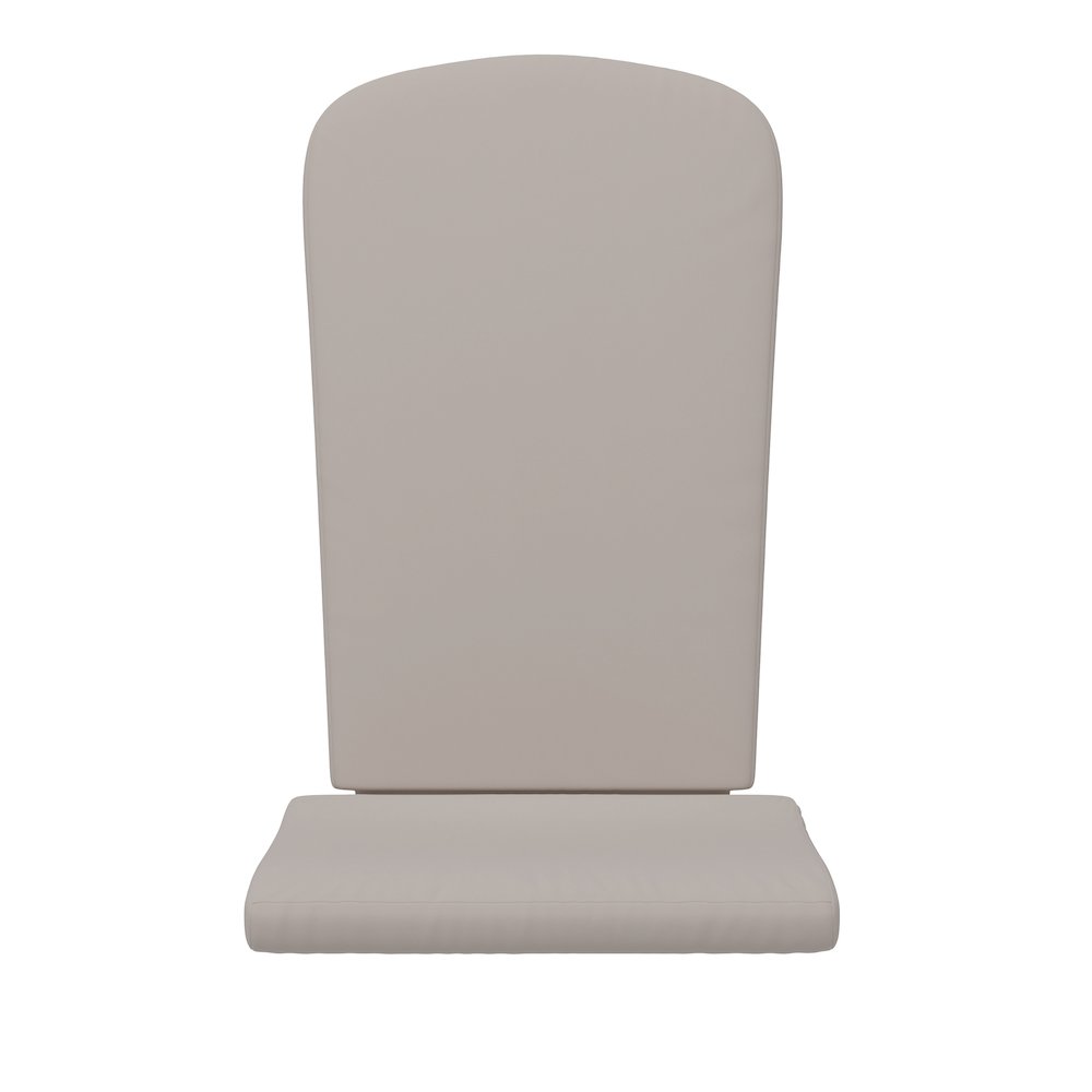 Set of 2 All Weather High Back Adirondack Chair Cushions - Cream