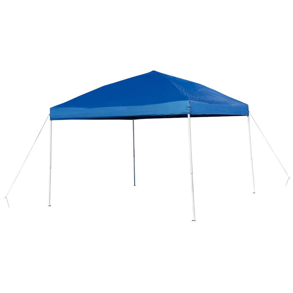 10'x10' Blue Event Canopy Tent with Carry Bag and Folding Bench Set