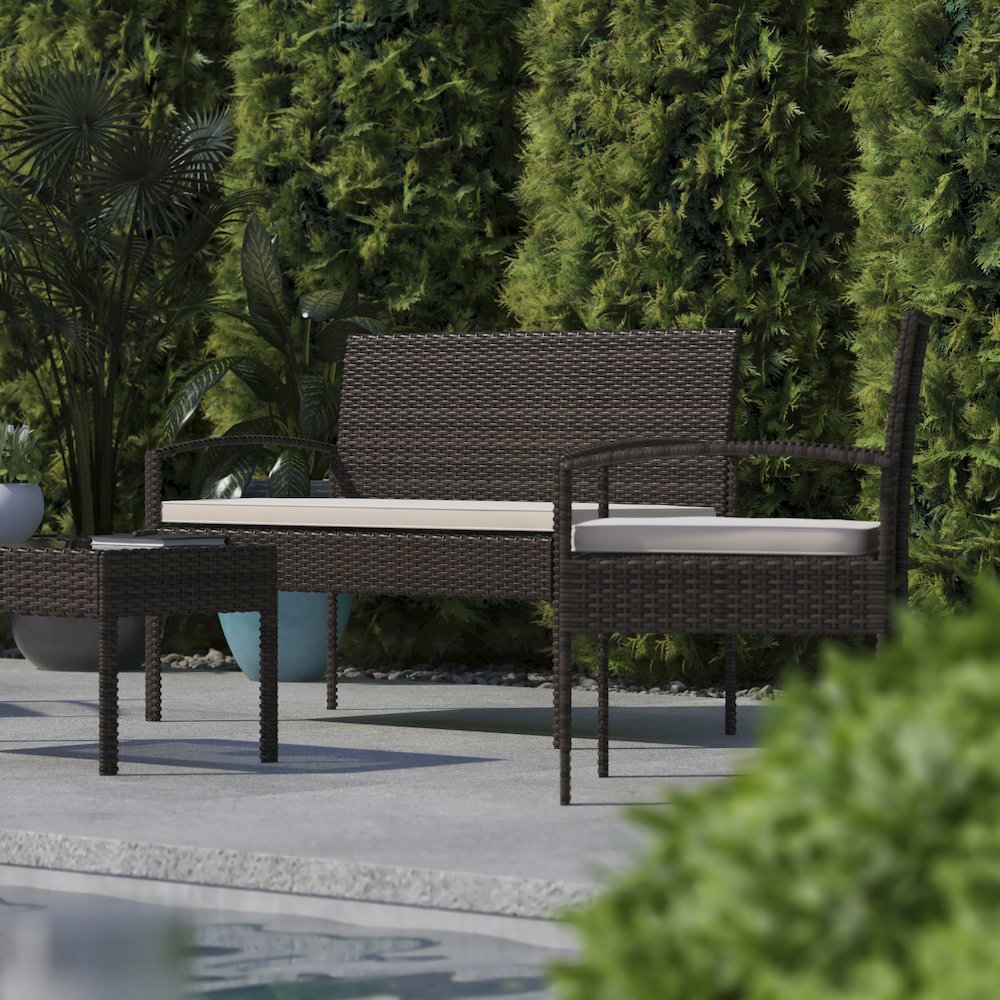 Contemporary Outdoor Seating Set