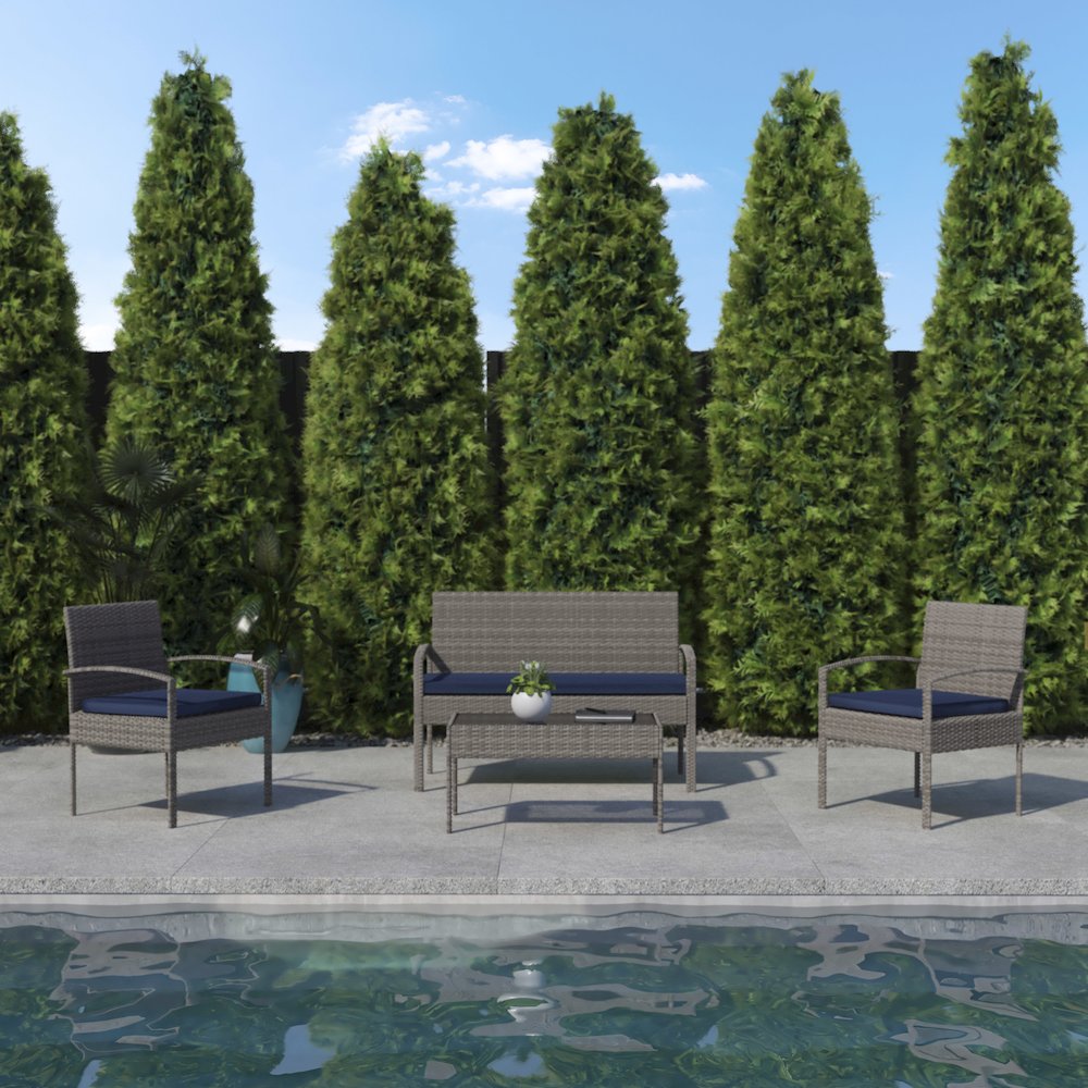 Contemporary Outdoor Seating Set