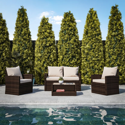 Contemporary Outdoor Seating Set