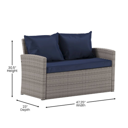 Contemporary Outdoor Seating Set