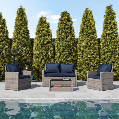 Contemporary Outdoor Seating Set