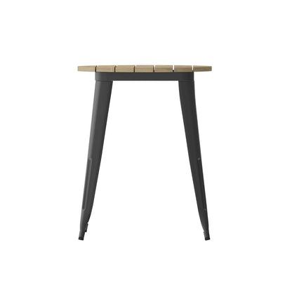 Contemporary 23.75" Round Commercial Dining Table for 2