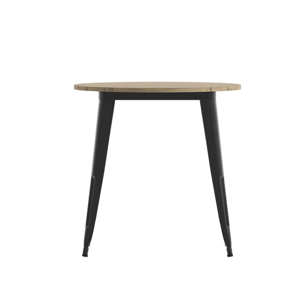 Contemporary 30" Round Commercial Dining Table for 4