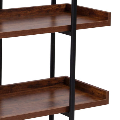 3 Shelf 35"H Storage Display Unit Bookcase in Wood Grain Finish