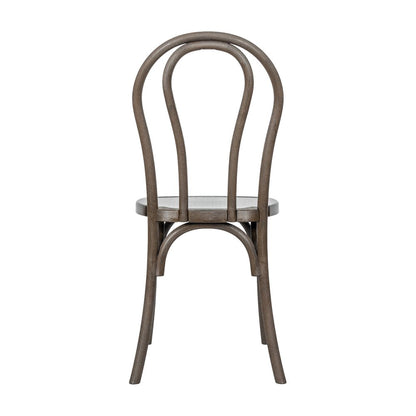 HERCULES Commercial Dark Brown Wood Look Stackable Resin Thonet Style Chair