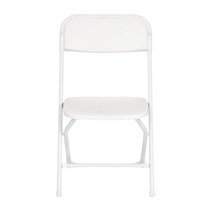 Multi-Use Versatile Commercial Big and Tall Folding Plastic Chairs - Set of 4