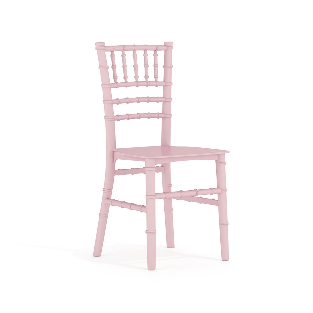Child’s Pink Resin Party and Event Chiavari Chair for & Residential Use