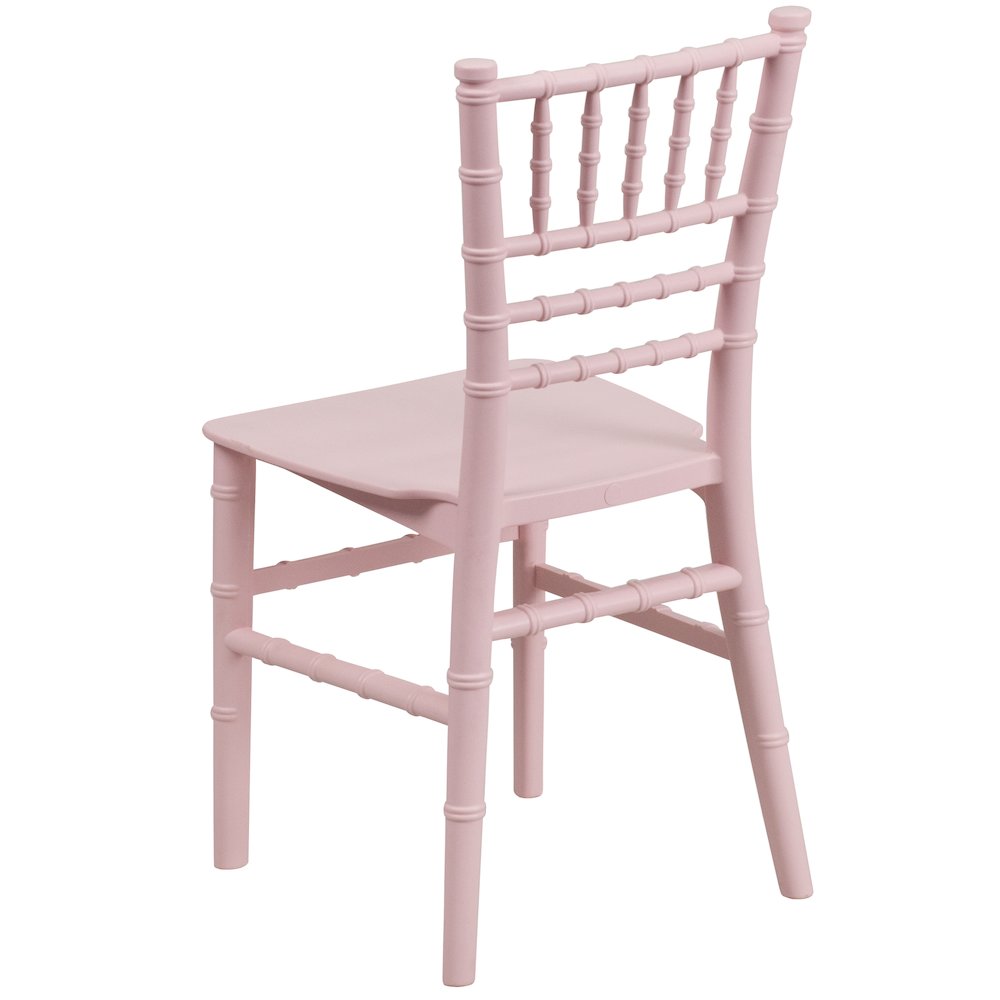 Child’s Pink Resin Party and Event Chiavari Chair for & Residential Use
