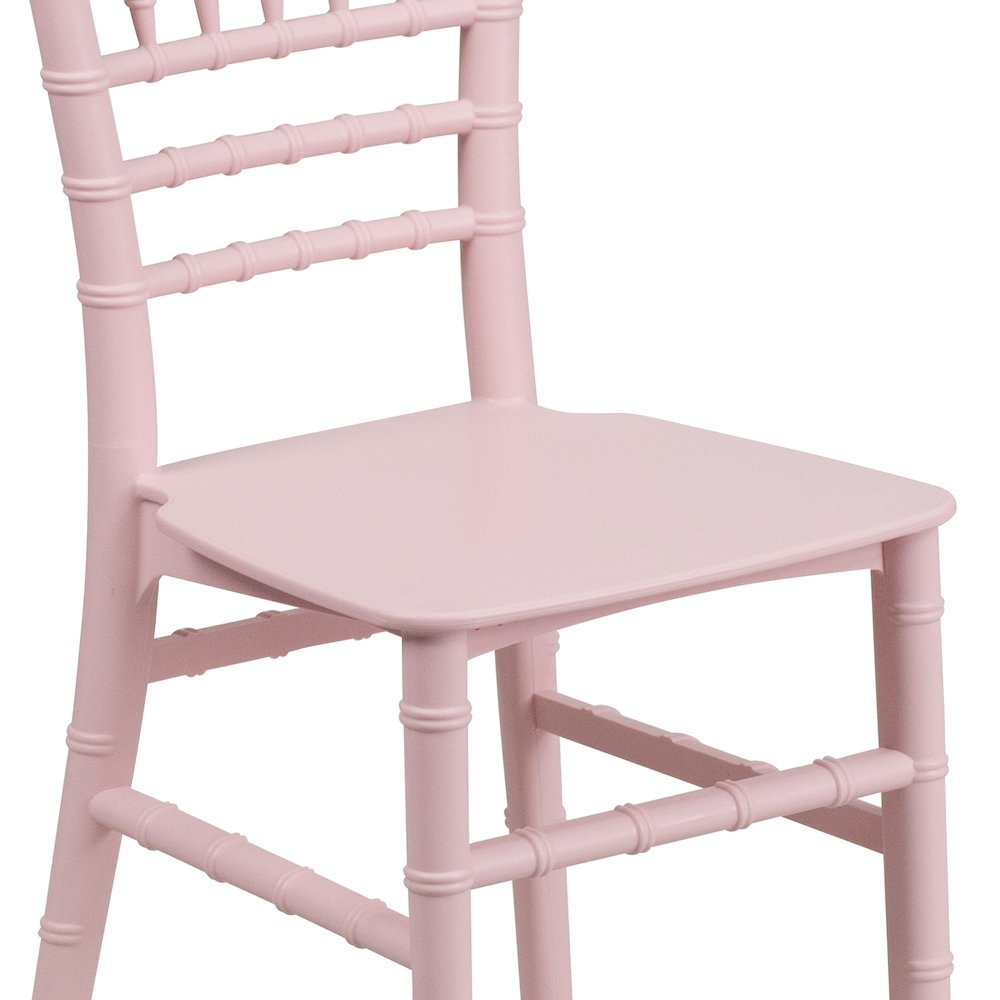 Child’s Pink Resin Party and Event Chiavari Chair for & Residential Use
