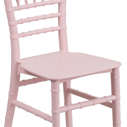 Child’s Pink Resin Party and Event Chiavari Chair for & Residential Use