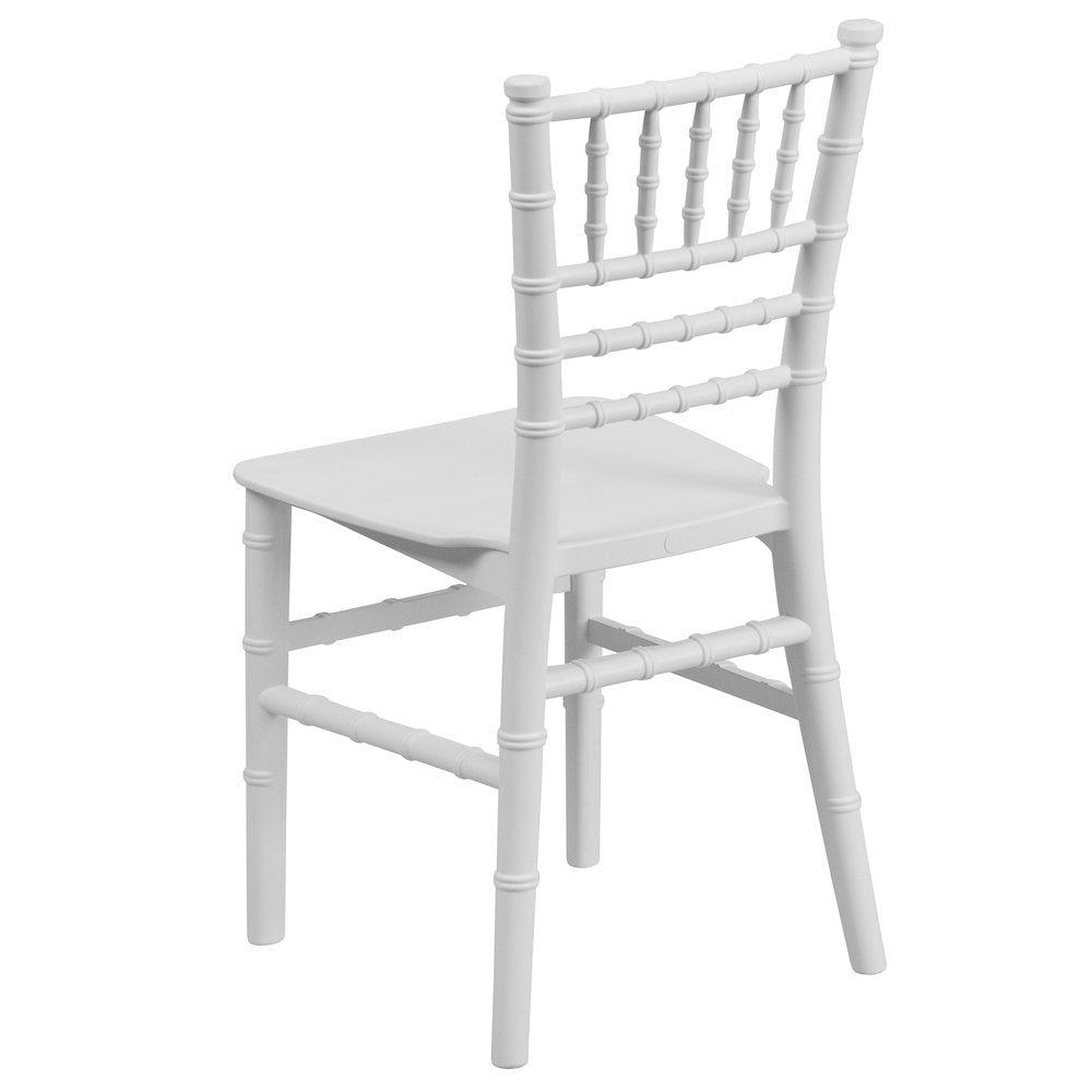 Child’s White Resin Party and Event Chiavari Chair for & Residential Use