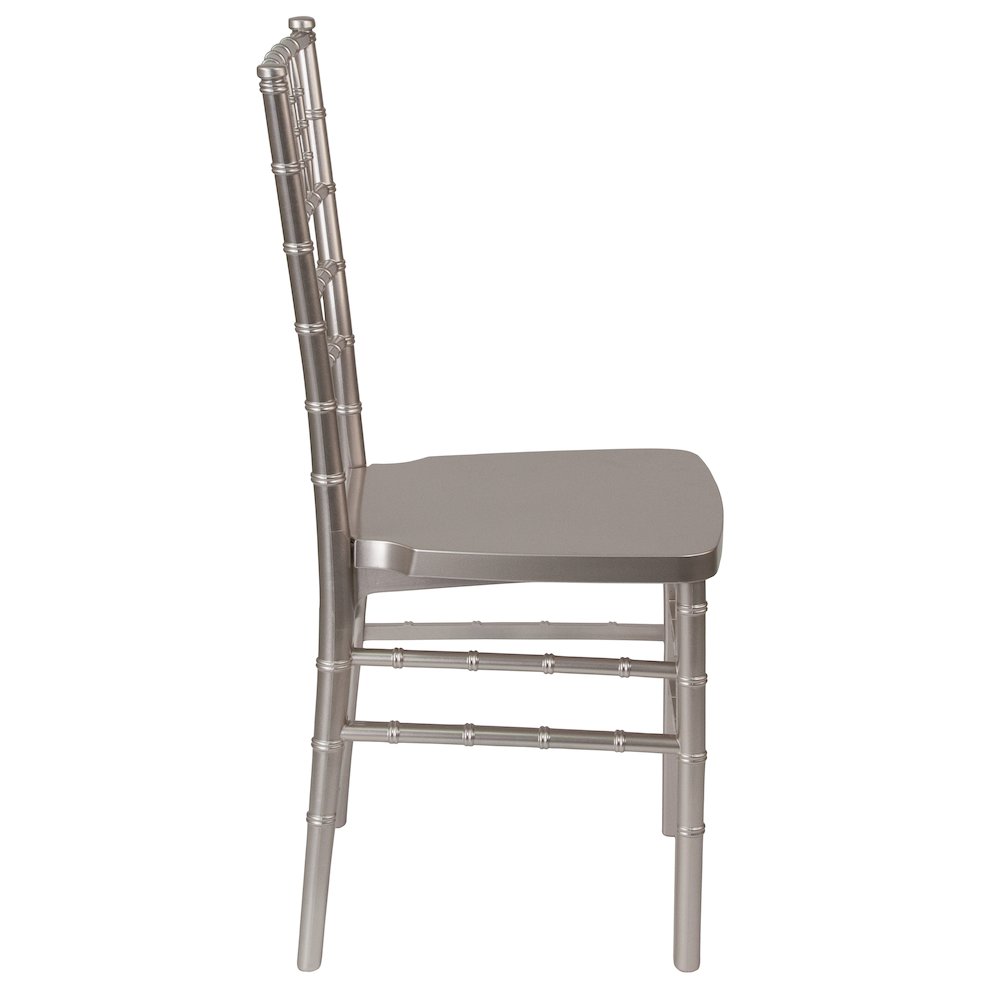 PREMIUM Pewter Resin Stacking Chiavari Chair