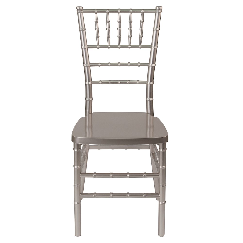 PREMIUM Pewter Resin Stacking Chiavari Chair