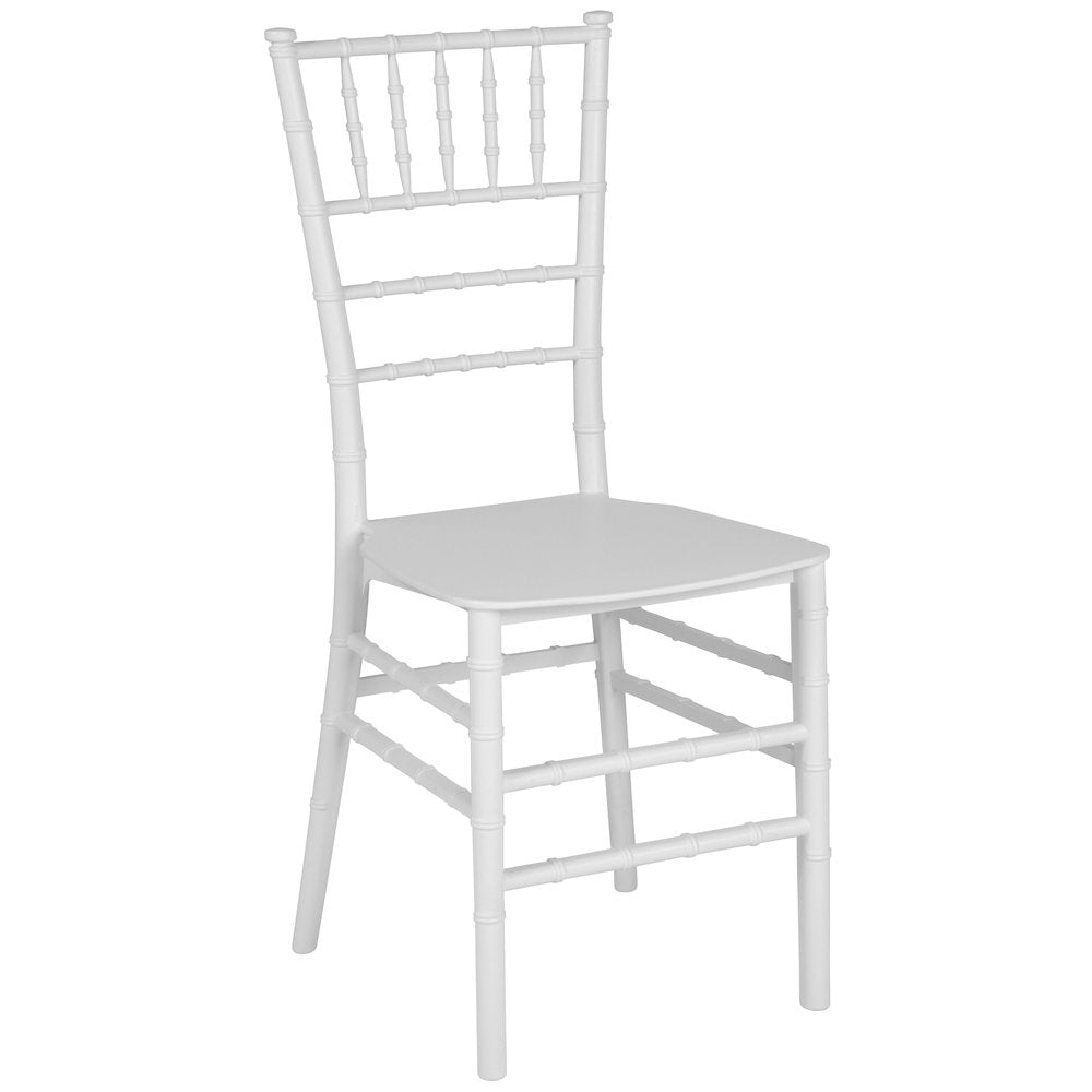 White Resin Stacking Chiavari Chair