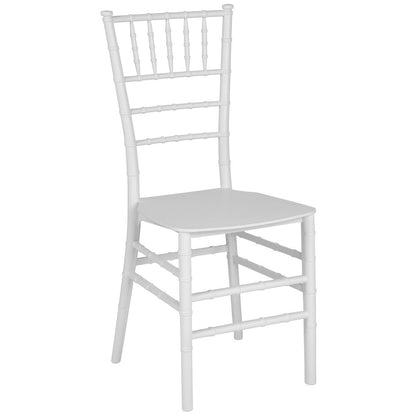 White Resin Stacking Chiavari Chair