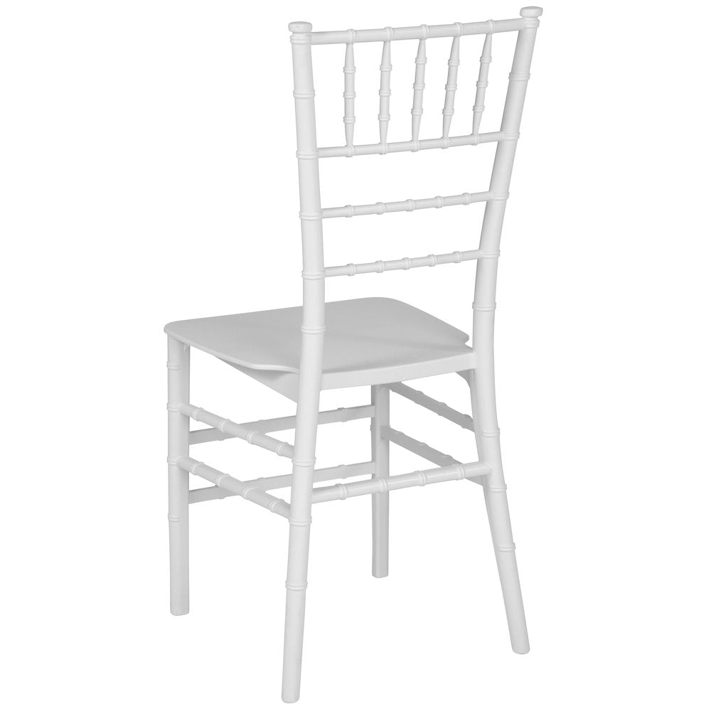 White Resin Stacking Chiavari Chair