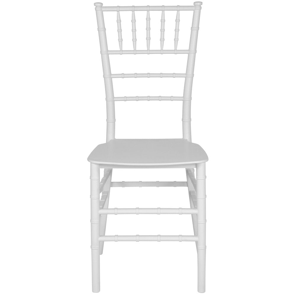 White Resin Stacking Chiavari Chair