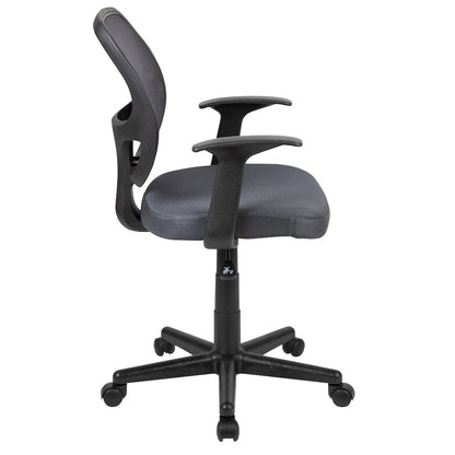 Fundamentals Mid-Back Gray Mesh Swivel Ergonomic Task Office Chair with Arms