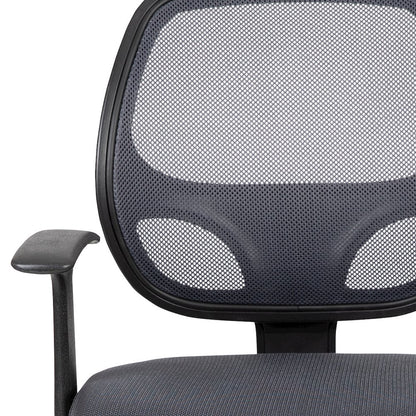Fundamentals Mid-Back Gray Mesh Swivel Ergonomic Task Office Chair with Arms