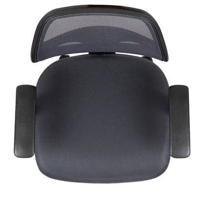 Fundamentals Mid-Back Gray Mesh Swivel Ergonomic Task Office Chair with Arms