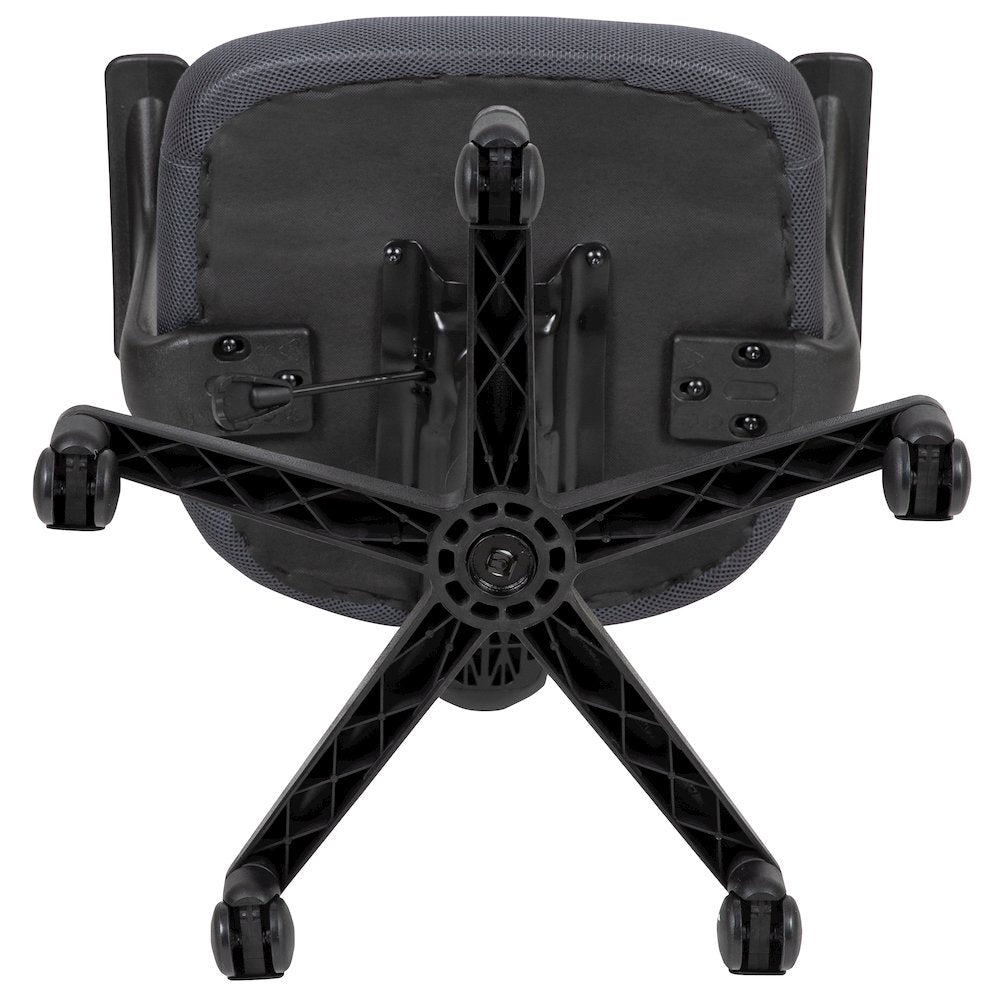 Fundamentals Mid-Back Gray Mesh Swivel Ergonomic Task Office Chair with Arms