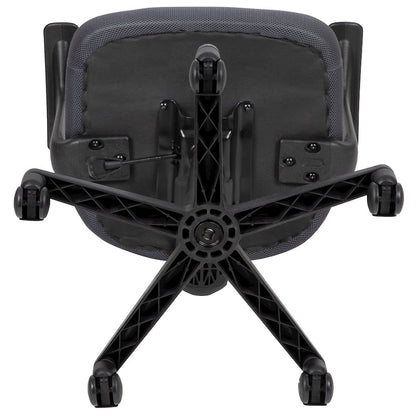 Fundamentals Mid-Back Gray Mesh Swivel Ergonomic Task Office Chair with Arms