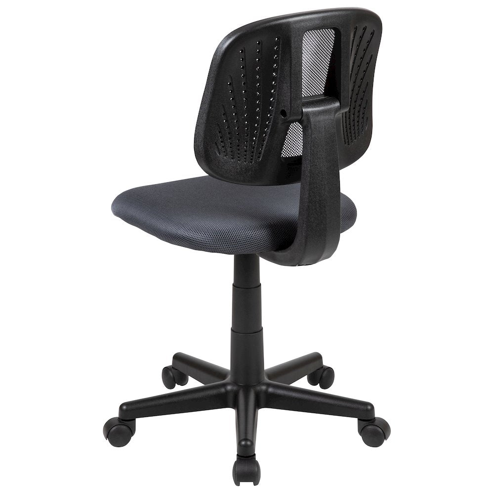 Fundamentals Mid-Back Gray Mesh Swivel Task Office Chair with Pivot Back