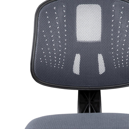 Fundamentals Mid-Back Gray Mesh Swivel Task Office Chair with Pivot Back