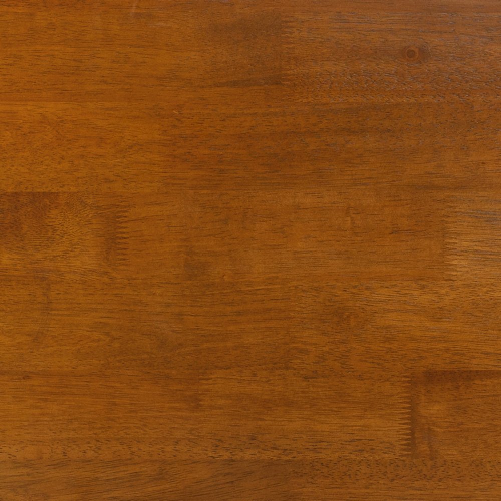 Eli Solid Wood Farmhouse Coffee Table, Trestle Style Accent Table in Walnut