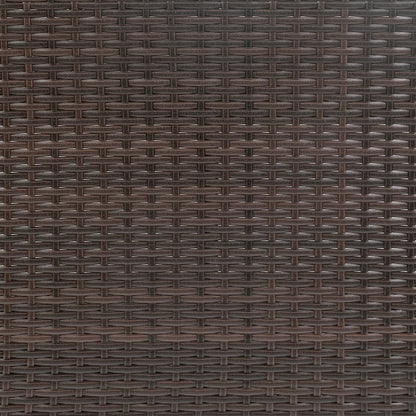 Marco Indoor/Outdoor Patio Wicker Rattan Bar Counter Table with 2 Shelves, Brown