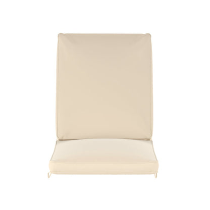 Water-Resistant, 72 x 21 x 3 in Outdoor Chaise Lounge Patio Cushion, Beige