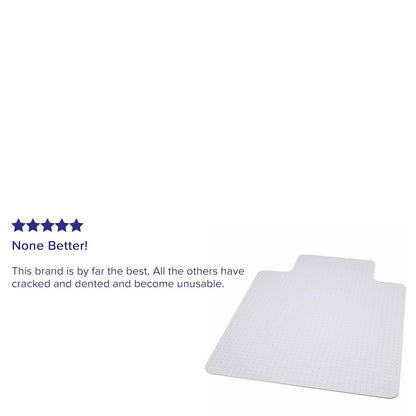 36'' x 48'' Big & Tall 400 lb. Capacity Carpet Chair Mat with Lip