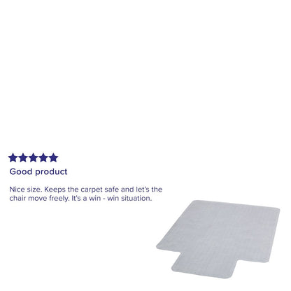 45'' x 53'' Carpet Chair Mat with Lip