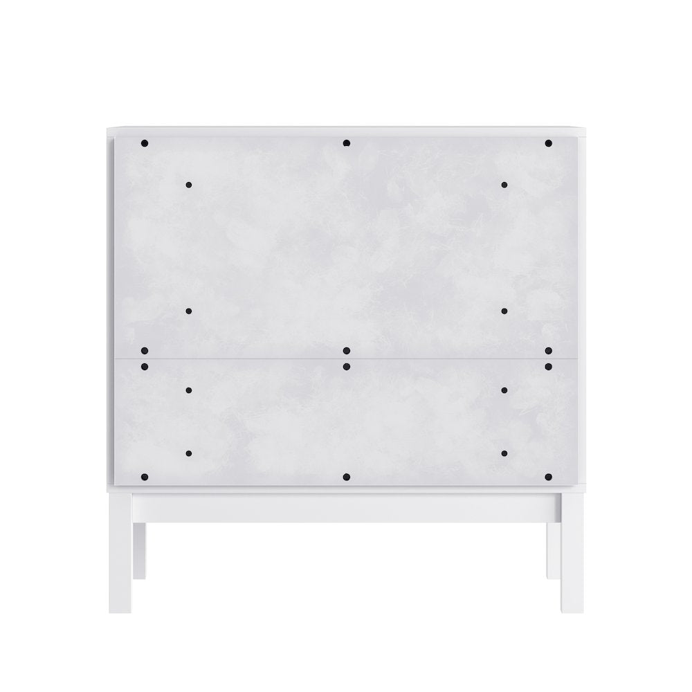 Dallas Wooden 3-Drawer Dresser for Bedroom, Chest of Drawers for Kids in White