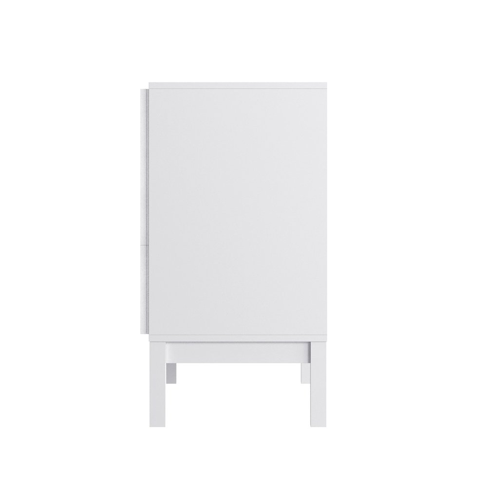 Dallas Wooden 3-Drawer Dresser for Bedroom, Chest of Drawers for Kids in White