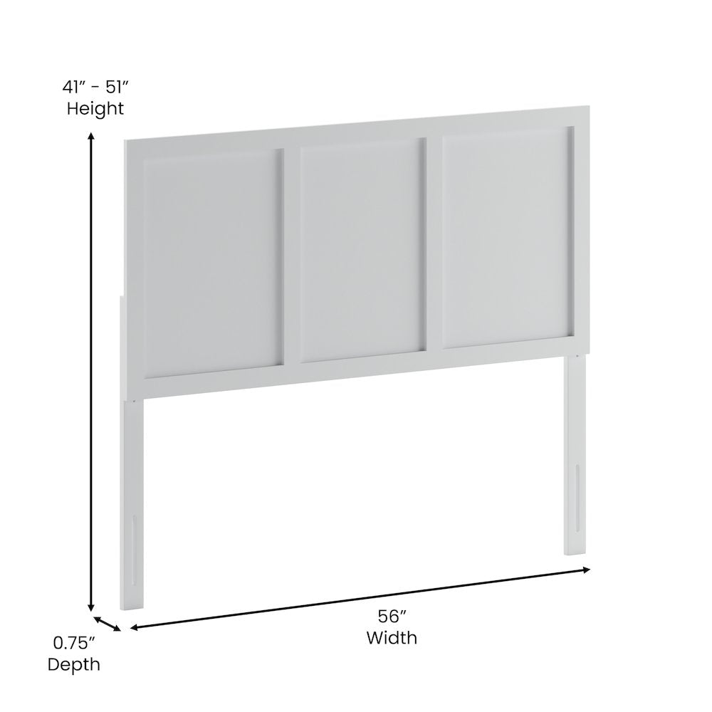 Contemporary Full Size Raised Panel Headboard