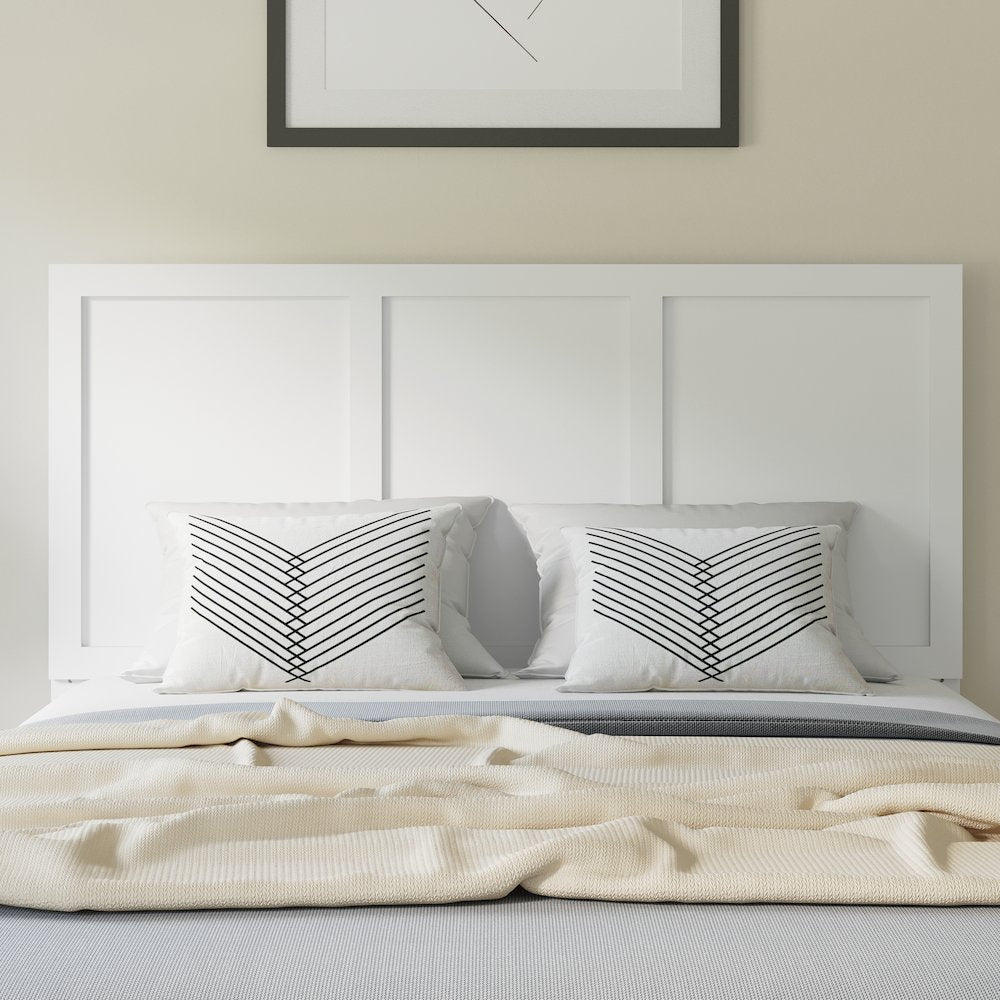 Contemporary Full Size Raised Panel Headboard