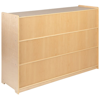 Wooden 8 Section School Classroom Storage Cabinet - 36"H (Natural)