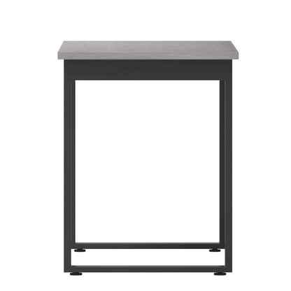 Contemporary 48x24 Commercial Grade Conference Table, Gray Oak