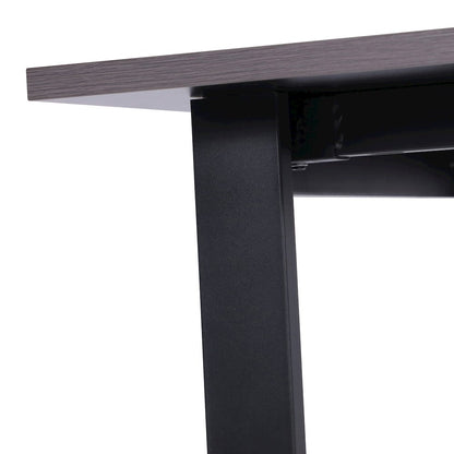 Contemporary 48x30 Commercial Grade Conference Table, Gray Oak