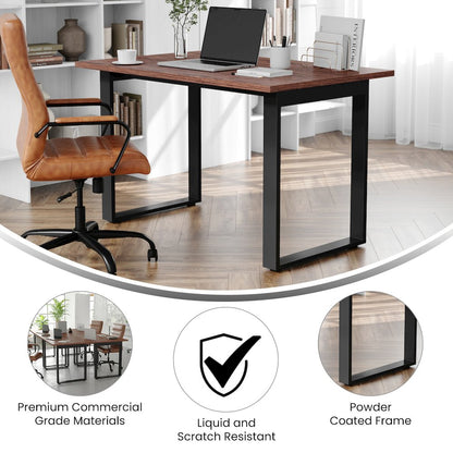 Contemporary 48x30 Commercial Grade Conference Table, Walnut