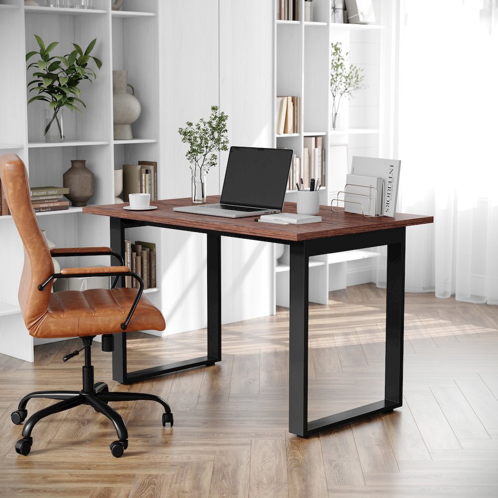 Contemporary 48x30 Commercial Grade Conference Table, Walnut